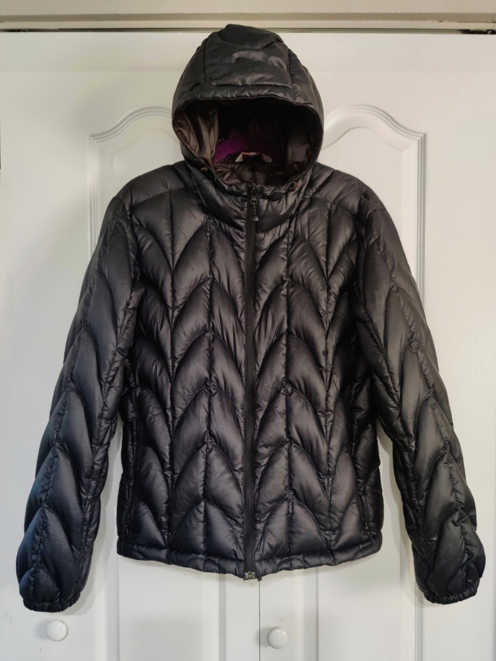 Outdoor Research Black Hooded Quilted Puffer Jacket - Women